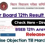 Bihar Board 12th Result 2025: Download BSEB 12th Answer Key and Raise Objection till March 5