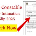 RPF Constable City Intimation Slip 2025 Out – Check Now