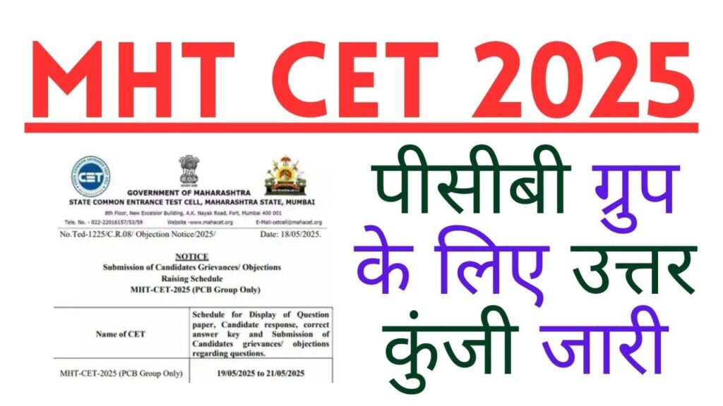 MHT CET 2025 Answer Key