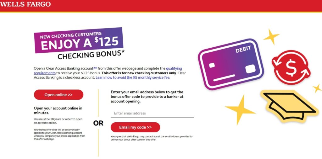 $125 Payment from Wells Fargo